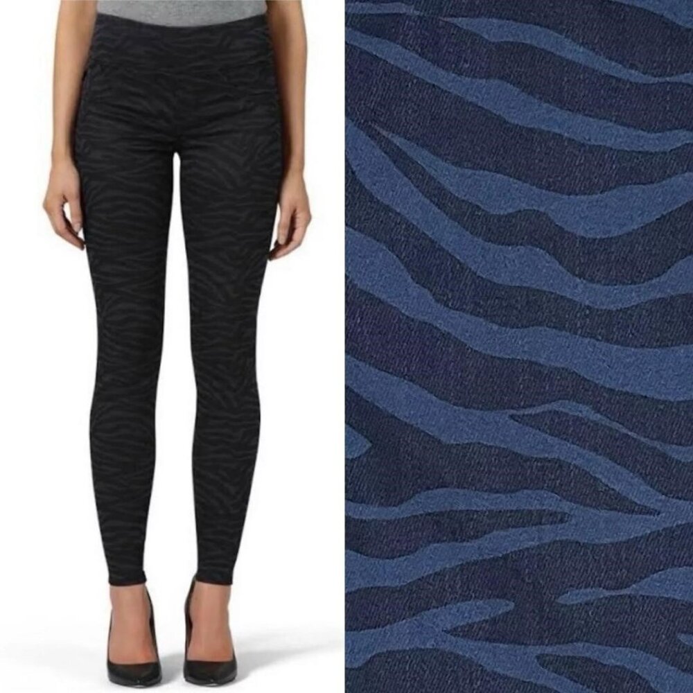 ROCK & REPUBLIC Jeans Size 12- M Fever Slimming Denim RX Pull on Zebra Print